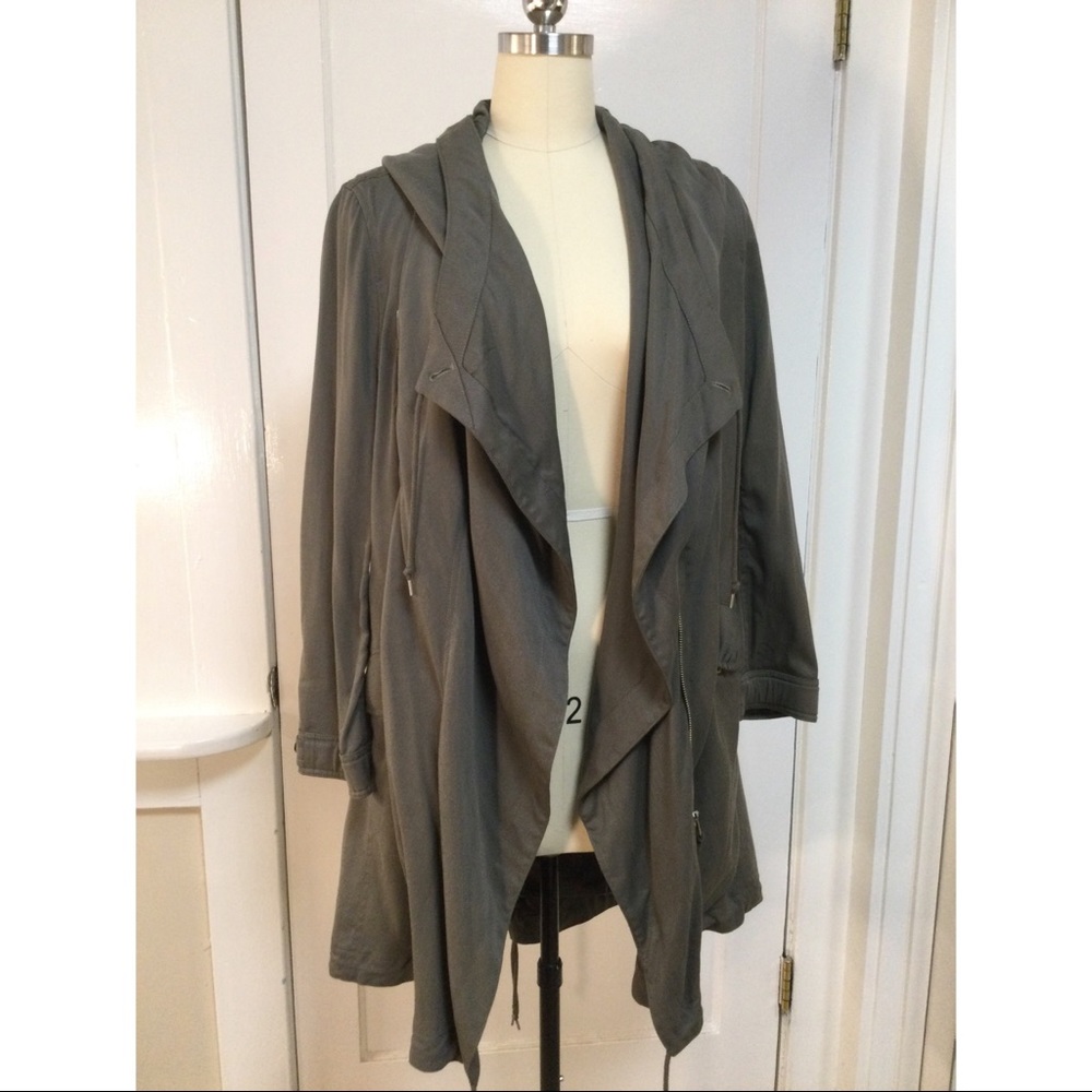 All Saints Grey Portere Parka US 10 NWOT